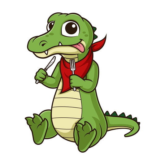 Hungry alligator. PNG - JPG and vector EPS (infinitely scalable).
