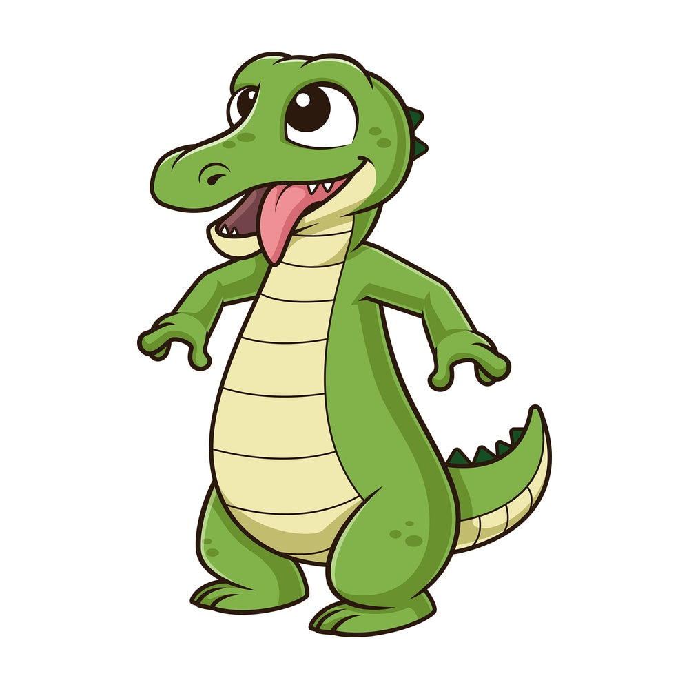 Funny alligator. PNG - JPG and vector EPS (infinitely scalable).