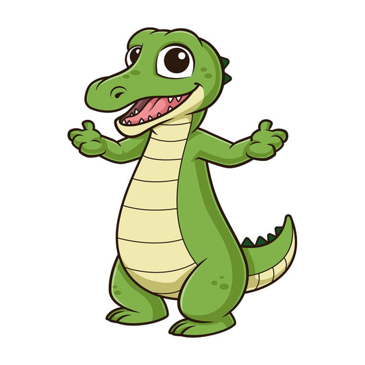 Friendly alligator. PNG - JPG and vector EPS (infinitely scalable).