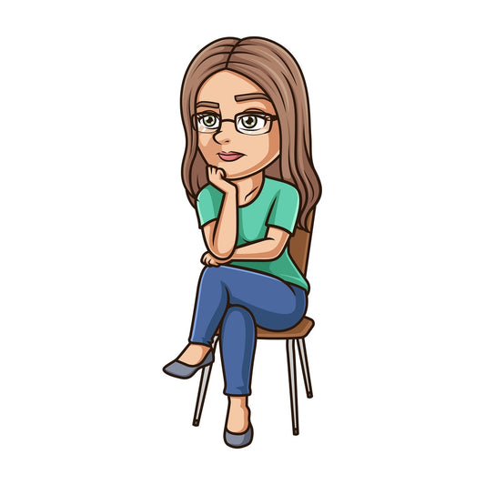 Woman sitting on chair thinking. PNG - JPG and vector EPS (infinitely scalable).