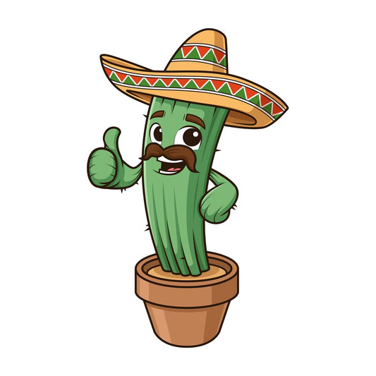 Mexican cactus thumbs up. PNG - JPG and vector EPS (infinitely scalable).