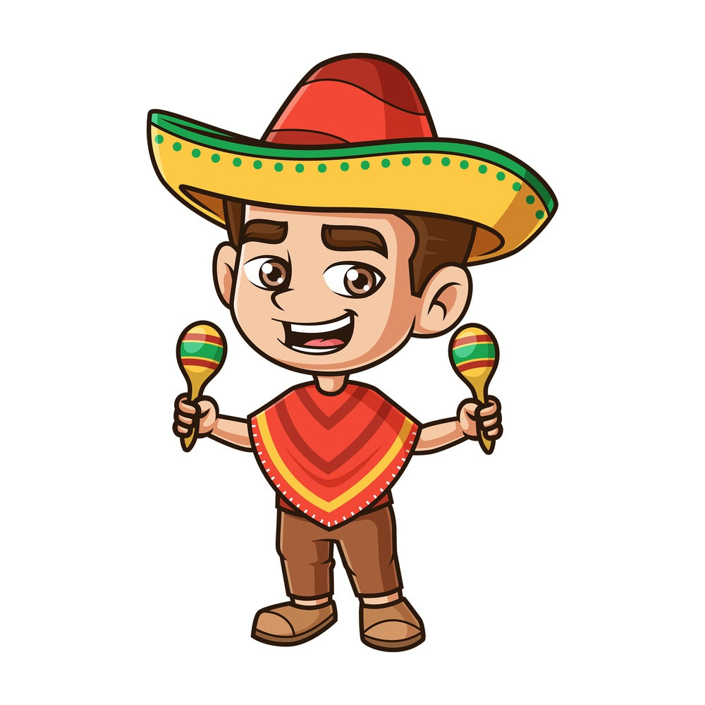 Mexican boy. PNG - JPG and vector EPS (infinitely scalable).