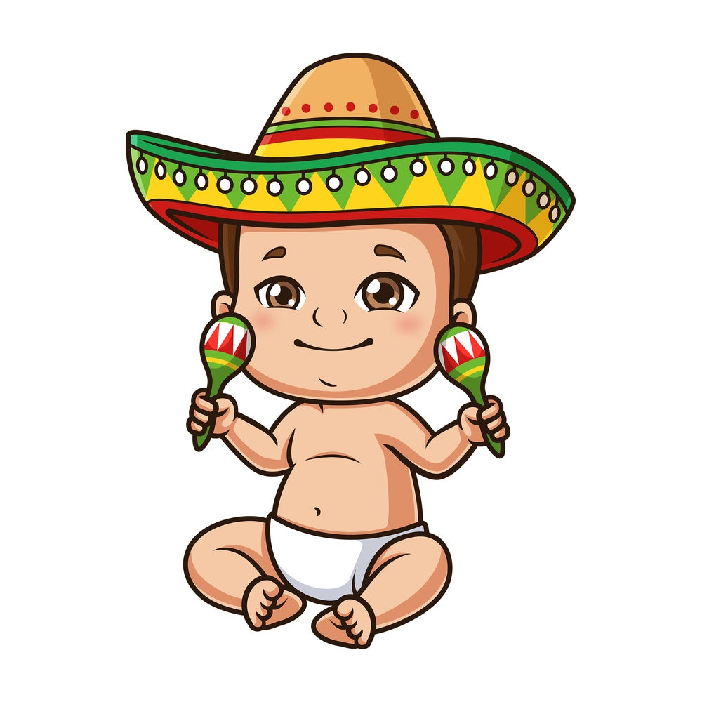 Mexican baby. PNG - JPG and vector EPS (infinitely scalable).