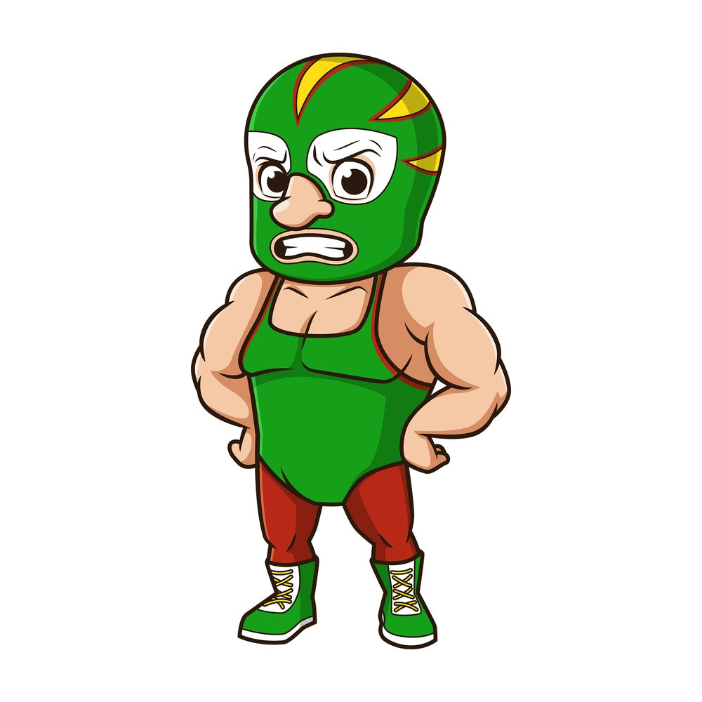 Mexican wrestler. PNG - JPG and vector EPS (infinitely scalable).
