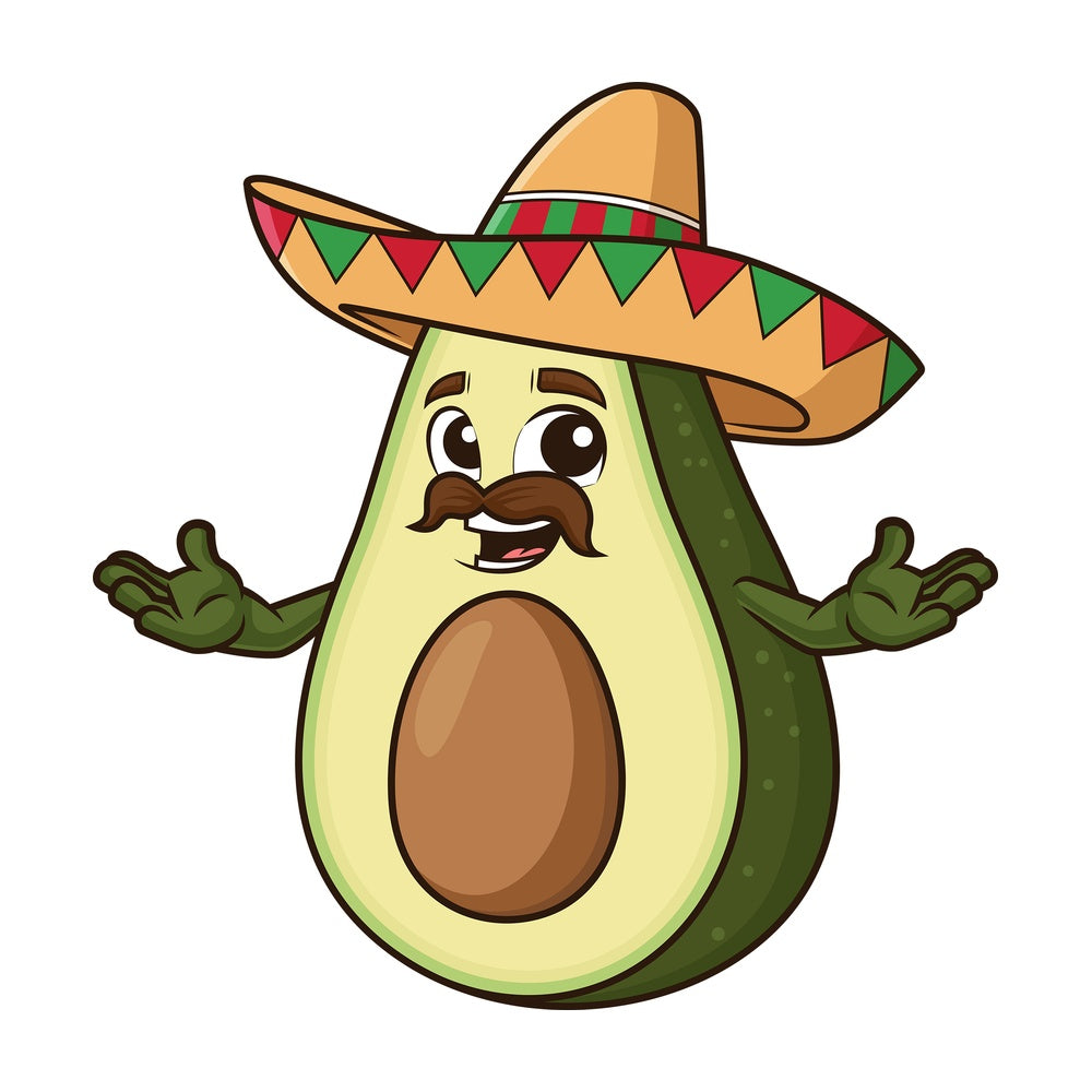 Mexican avocado. PNG - JPG and vector EPS (infinitely scalable).