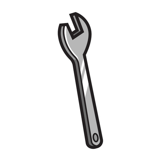 Simple french key tool. PNG - JPG and vector EPS file formats (infinitely scalable). Image isolated on transparent background.