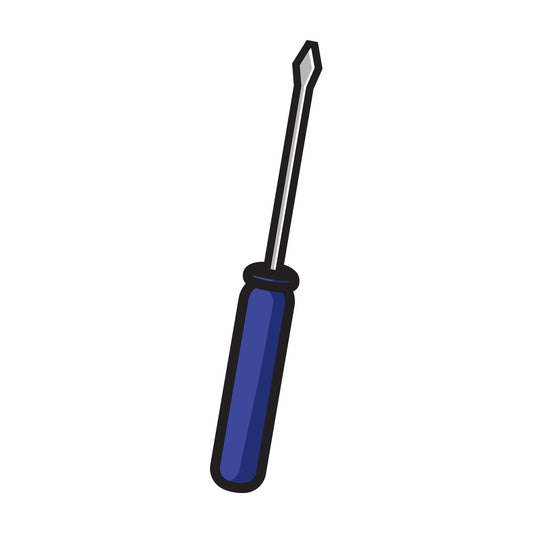Simple screwdriver. PNG - JPG and vector EPS file formats (infinitely scalable). Image isolated on transparent background.