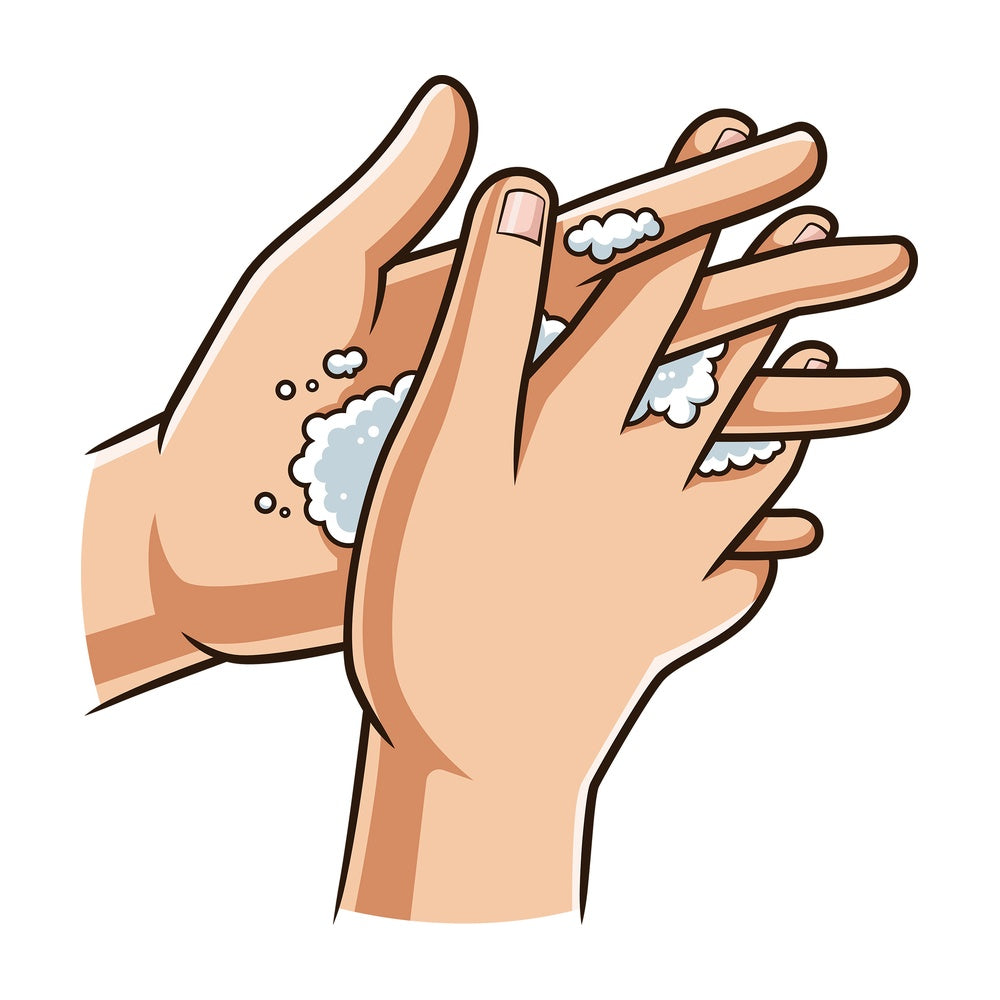 Washing finger tips. PNG - JPG and vector EPS (infinitely scalable).