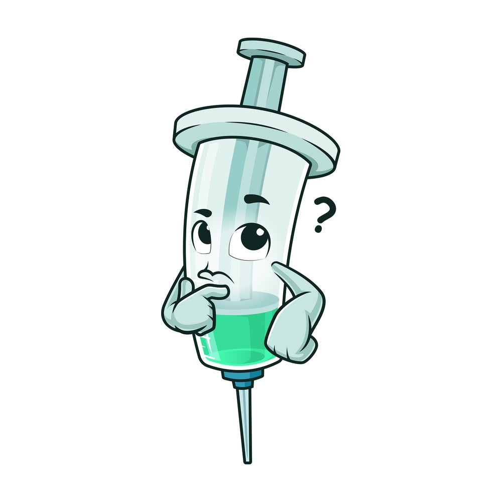 Thinking vaccine. PNG - JPG and vector EPS (infinitely scalable).