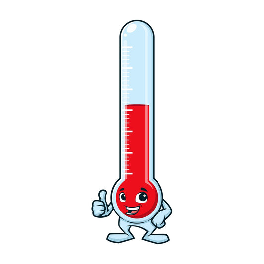 Thermometer thumbs up. PNG - JPG and vector EPS (infinitely scalable).