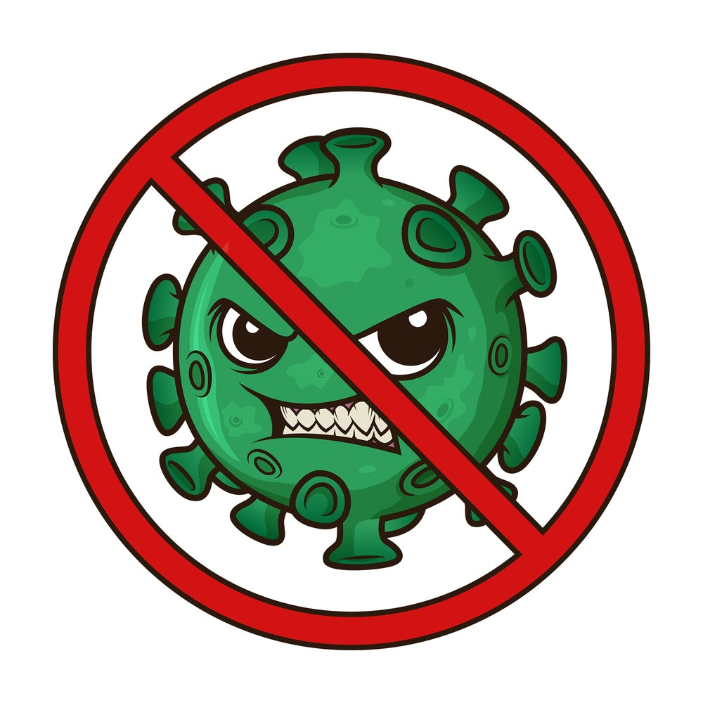 Stop coronavirus. PNG - JPG and vector EPS (infinitely scalable). Image isolated on transparent background.|Stop Coronavirus Graphic by FriendlyStock