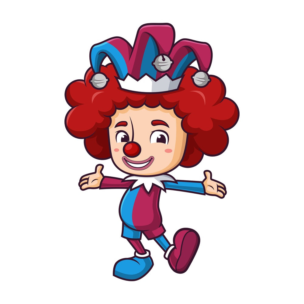 Happy jester. PNG - JPG and vector EPS (infinitely scalable).