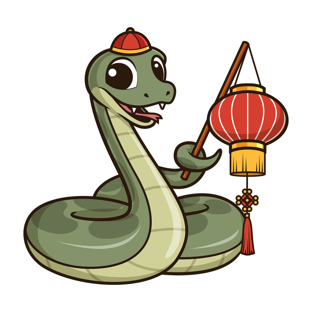 Chinese new year snake presenting. PNG - JPG and vector EPS (infinitely scalable).
