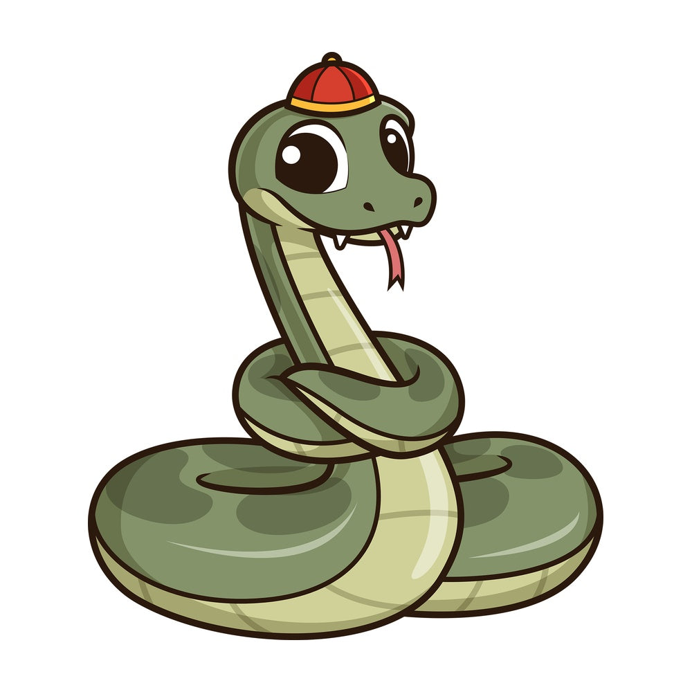 Cute chinese new year snake. PNG - JPG and vector EPS (infinitely scalable).