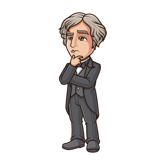 Michael faraday thinking. PNG - JPG and vector EPS (infinitely scalable).
