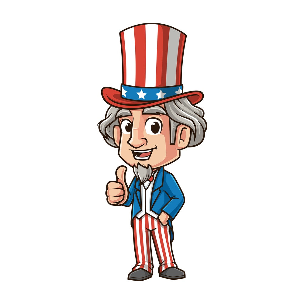Uncle sam thumbs up. PNG - JPG and vector EPS (infinitely scalable).
