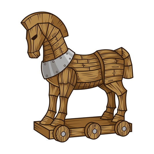 Trojan horse. PNG - JPG and vector EPS (infinitely scalable).