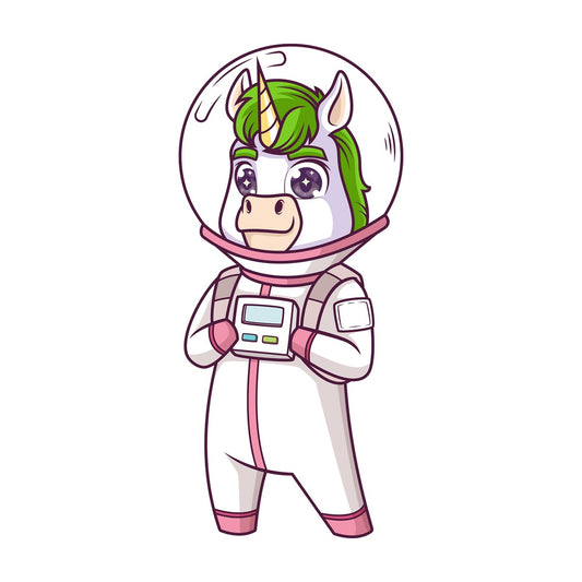 Astronaut unicorn. PNG - JPG and vector EPS (infinitely scalable).