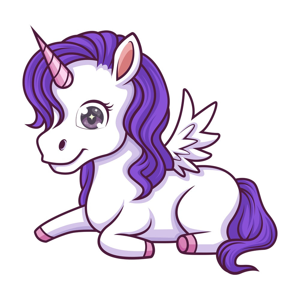 Unicorn with wings. PNG - JPG and vector EPS (infinitely scalable).