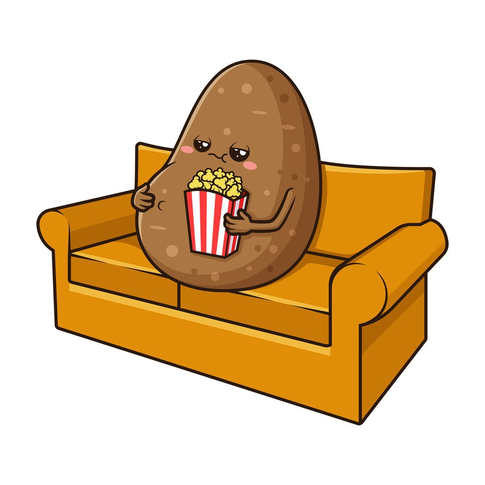 Couch potato. PNG - JPG and vector EPS (infinitely scalable).