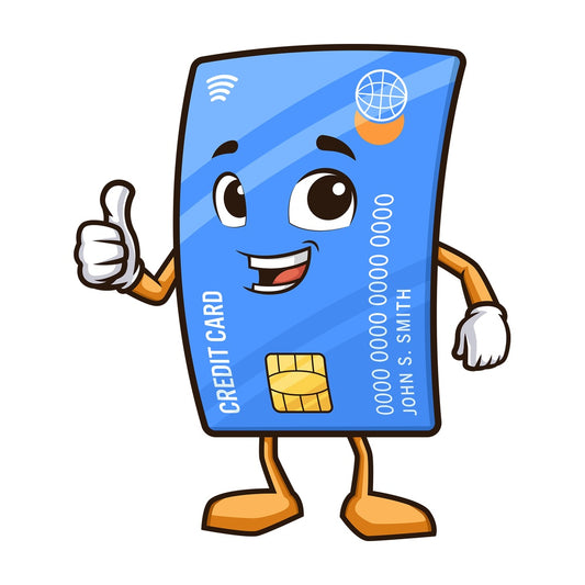 Credit card thumbs up. PNG - JPG and vector EPS (infinitely scalable).