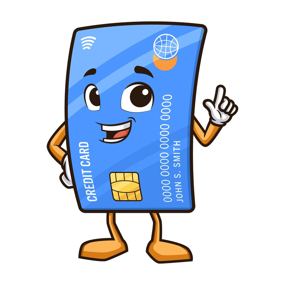 Credit card pointing up. PNG - JPG and vector EPS (infinitely scalable).