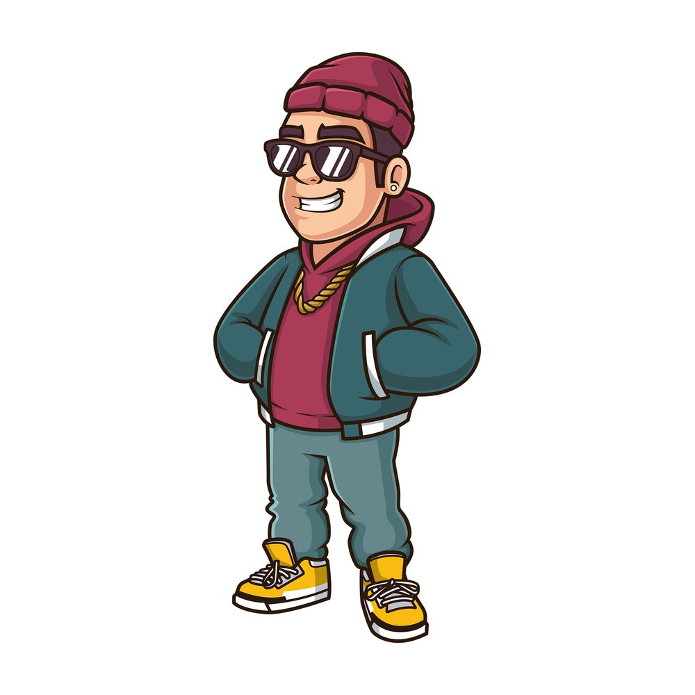 Man dressed swag style. PNG - JPG and vector EPS (infinitely scalable).