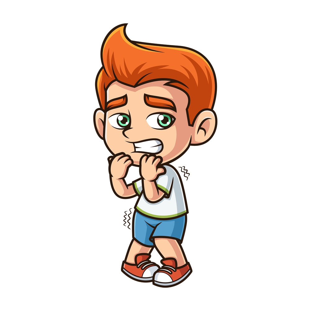 Scared ginger kid. PNG - JPG and vector EPS (infinitely scalable).
