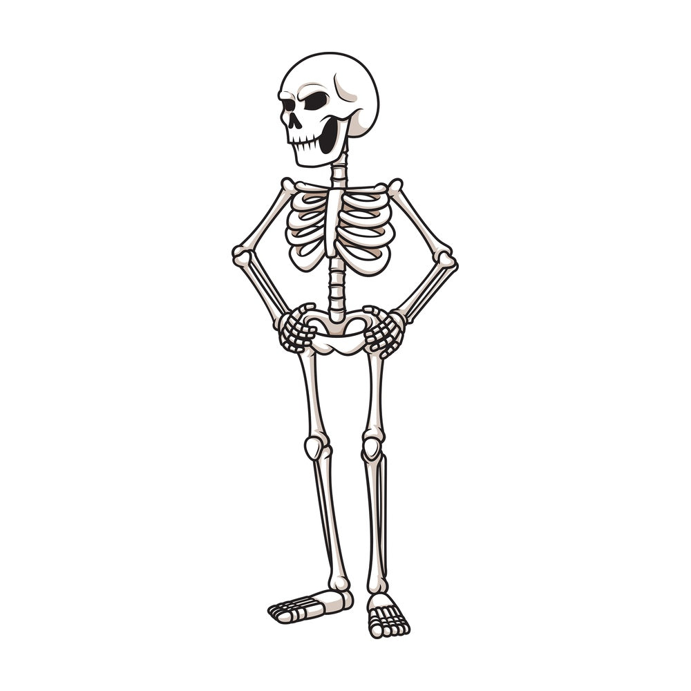 Angry skeleton. PNG - JPG and vector EPS (infinitely scalable).