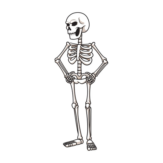 Angry skeleton. PNG - JPG and vector EPS (infinitely scalable).
