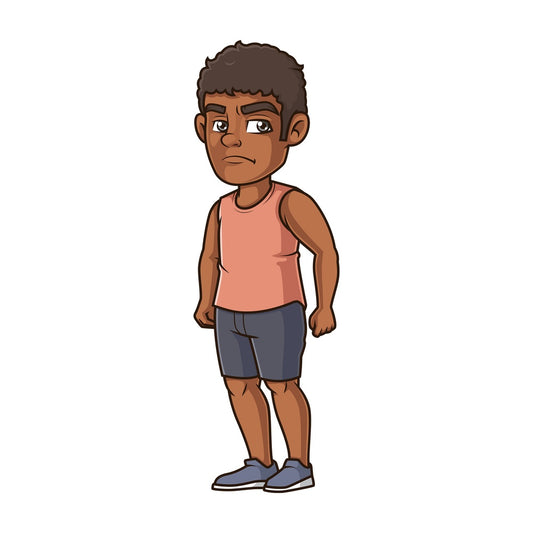 Angry black man. PNG - JPG and vector EPS (infinitely scalable).