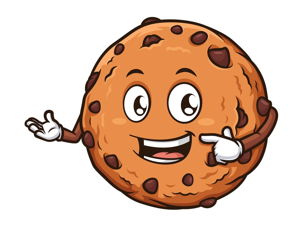 Chocolate chip cookie presenting. PNG - JPG and vector EPS (infinitely scalable).
