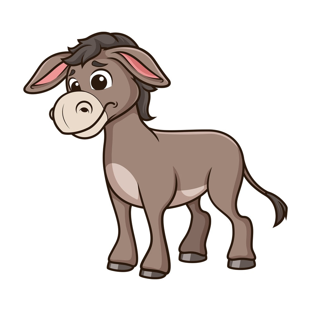Sad donkey. PNG - JPG and vector EPS (infinitely scalable).