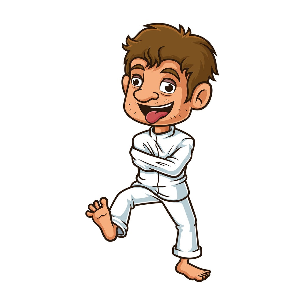 Crazy man in straitjacket. PNG - JPG and vector EPS file formats (infinitely scalable). Image isolated on transparent background.