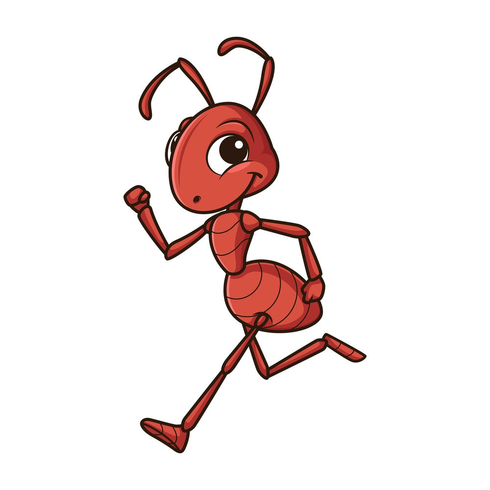 Ant running. PNG - JPG and vector EPS (infinitely scalable).