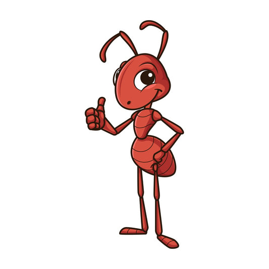 Ant thumbs up. PNG - JPG and vector EPS (infinitely scalable).