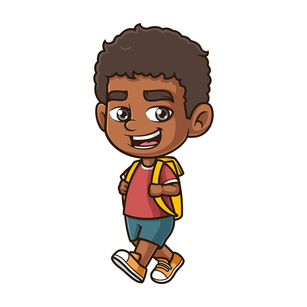 School kids. PNG - JPG and infinitely scalable vector EPS - on white or transparent background.
