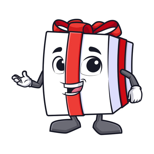 Gift box presenting. PNG - JPG and vector EPS (infinitely scalable).