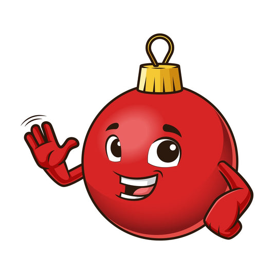 Christmas ball waving. PNG - JPG and vector EPS (infinitely scalable).