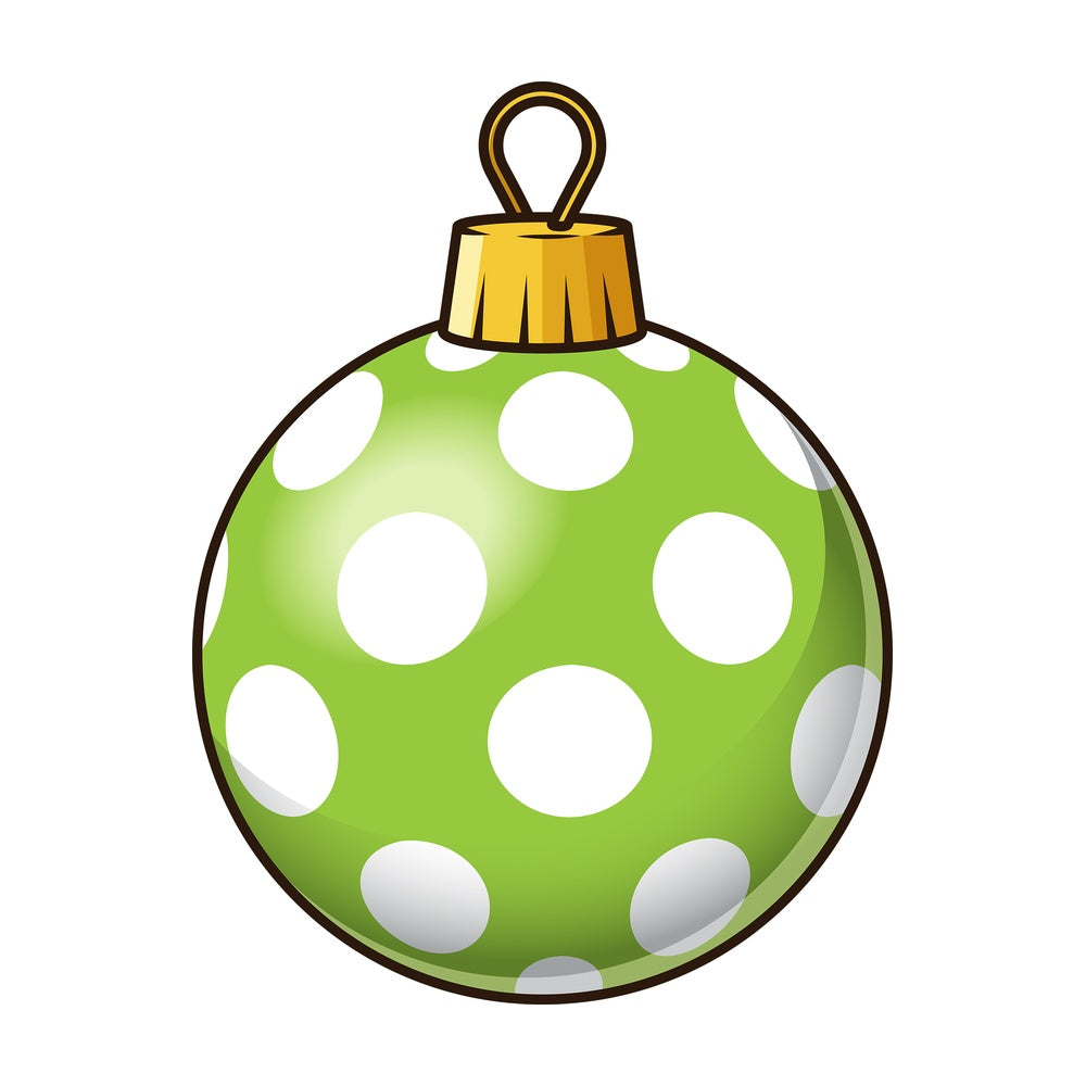 Light green christmas ball. PNG - JPG and vector EPS file formats (infinitely scalable). Image isolated on transparent background.