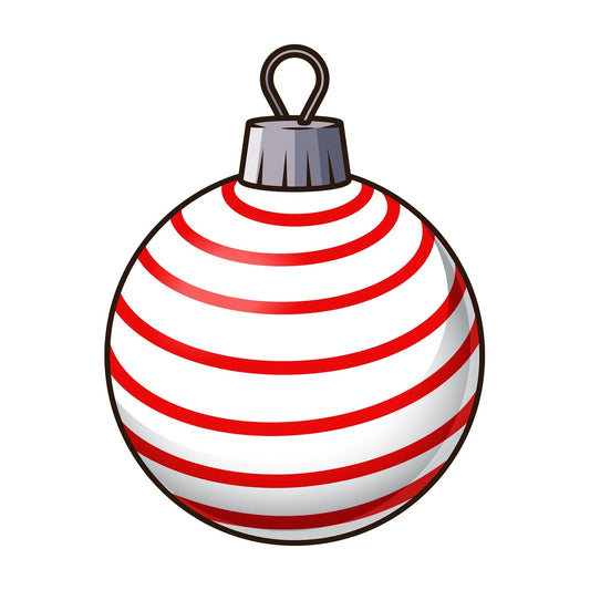 Minimal christmas ball. PNG - JPG and vector EPS file formats (infinitely scalable). Image isolated on transparent background.