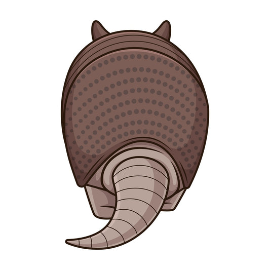 Armadillo back view. PNG - JPG and vector EPS (infinitely scalable).