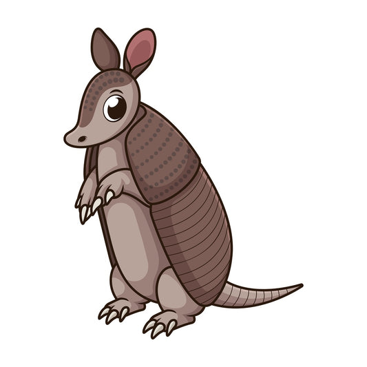 Armadillo standing. PNG - JPG and vector EPS (infinitely scalable).