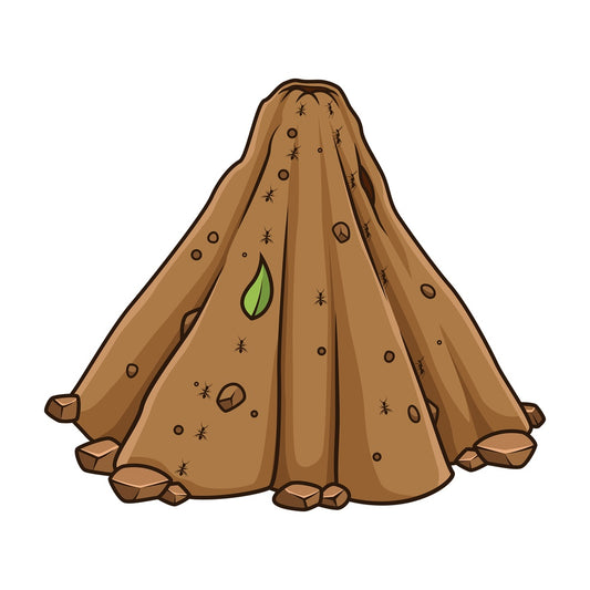 Ant hill. PNG - JPG and vector EPS file formats (infinitely scalable). Image isolated on transparent background.