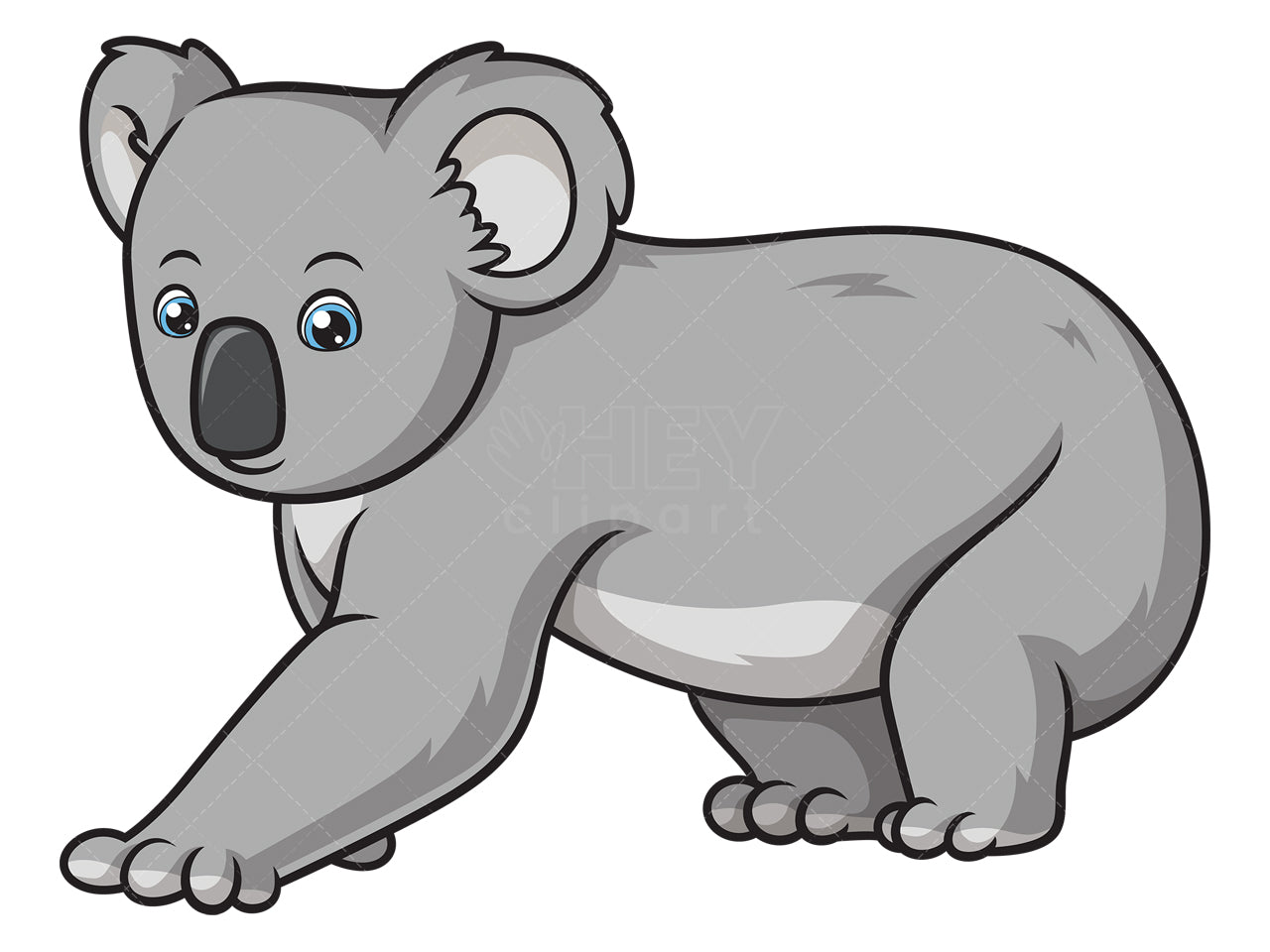 Royalty-free stock vector illustration of an adorable koala.