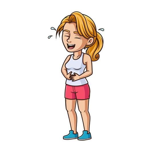 Caucasian woman laughing. PNG - JPG and vector EPS (infinitely scalable).
