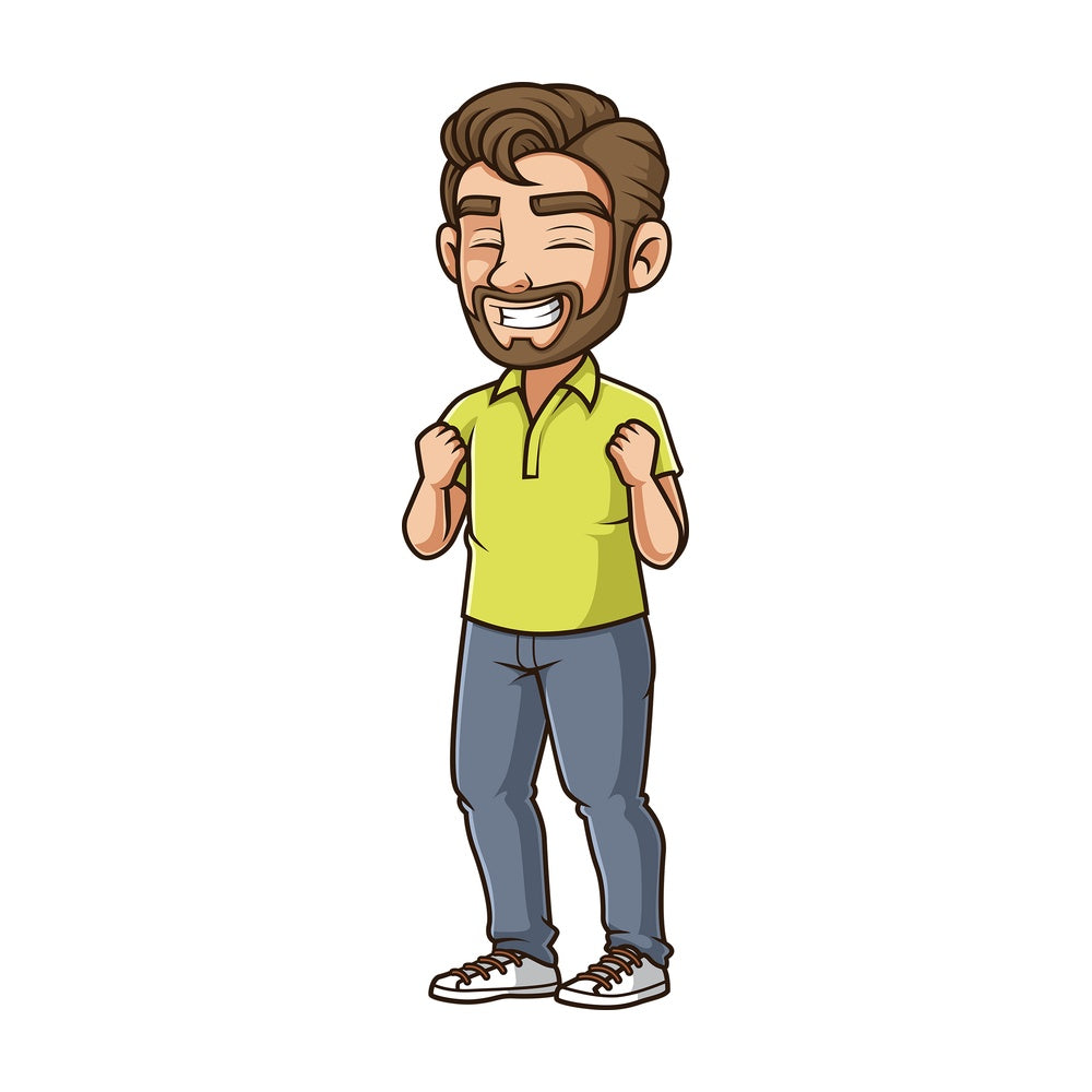 Jolly man. PNG - JPG and vector EPS (infinitely scalable).