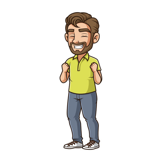 Jolly man. PNG - JPG and vector EPS (infinitely scalable).