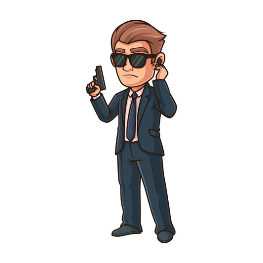 Special agent on radio. PNG - JPG and vector EPS (infinitely scalable).