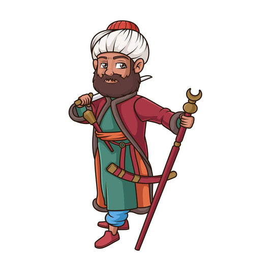 Ottoman turk pasha. PNG - JPG and vector EPS (infinitely scalable).